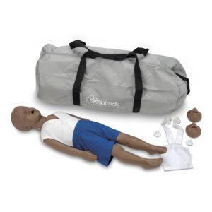 Manequim de RCP Kyle de 3 anos com bolsa de transporte – escuro [SKU: 100-2951 B]