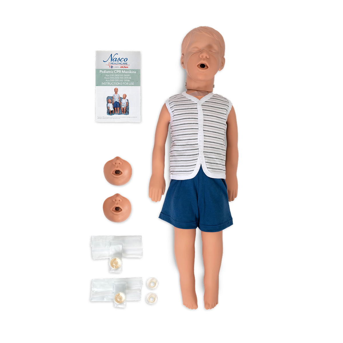 Manequim de RCP Kyle de 3 anos com bolsa de transporte - leve [SKU: 100-2951]