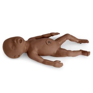 110-172B-main Manequim de bebê prematuro para fórceps/obstetra – escuro