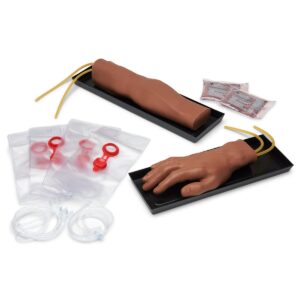 Simulaids, Conjunto de braço e mão para treinamento IV – Escuro [SKU: 140-140B]