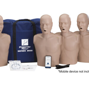 Manequim de RCP  Prestan Professional Adult Series 2000 com Feedback Avançado de RCP, Pacote com 4 (Pele Média) [SKU: PR00009M]