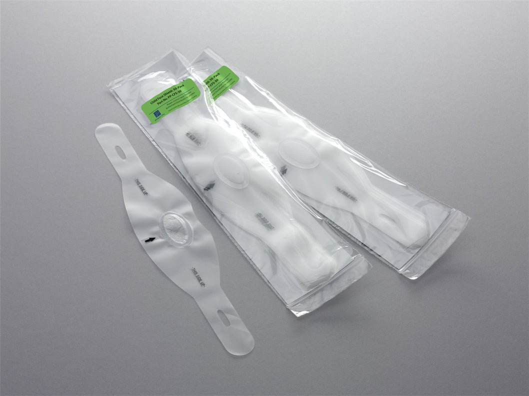 Protetores Faciais para Crianças Prestan Profissionais, Pacote com 50 [SKU: PR00013]