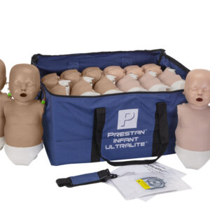 Manequim de RCP  Prestan Infant Ultralite com Feedback de RCP, Pacote com 12 (Pele Média) [SKU: PR00024M]