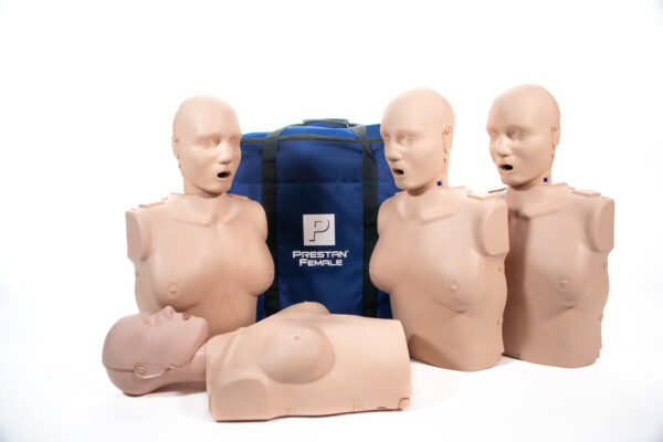 Manequim de RCP  Profissional Adulto Feminino Prestan com Feedback de RCP, Pacote com 4 (Pele Média) [SKU: PR00027M]