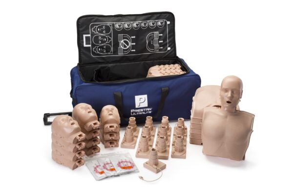 Manequim de RCP  Prestan Ultralite com Feedback de RCP, Pacote com 12 (Pele Média) [SKU: PR00041M]