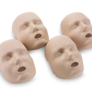 ‘Prestan Professional Adult Manikin Face Skin, 4-Pack (Pele Média) [SKU: PR00095M]’