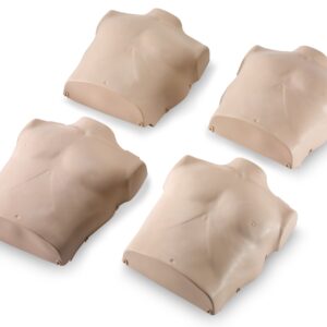Prestan Professional Adult Manikin Torso Skin, 4-Pack (Pele Média) [SKU: PR00101M]