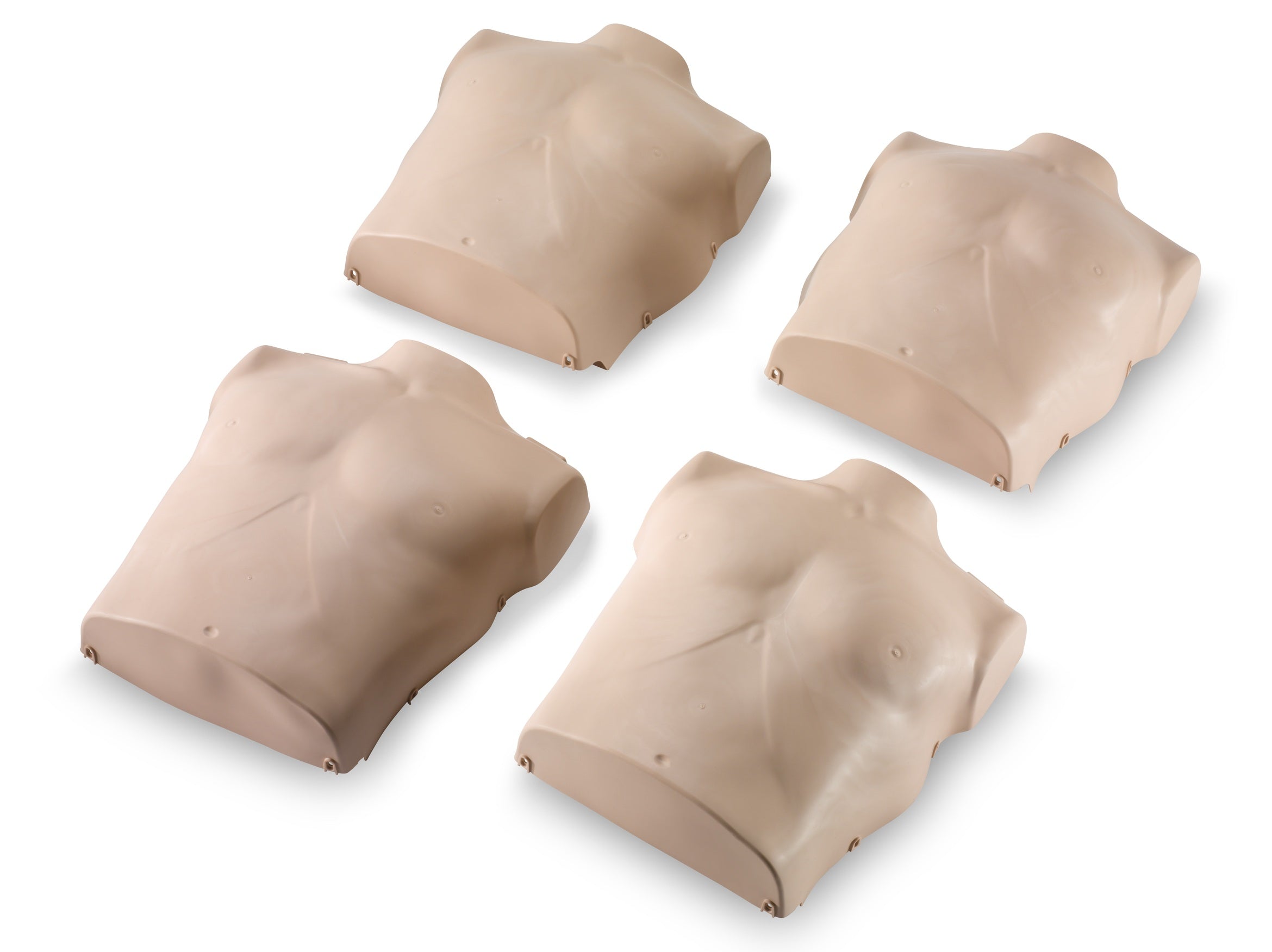 Prestan Professional Adult Manikin Torso Skin, 4-Pack (Pele Média) [SKU: PR00101M]