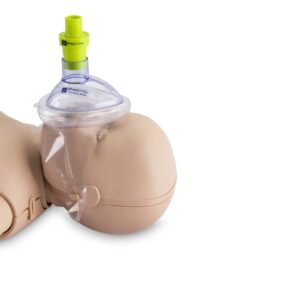 Máscara Facial de Treinamento em RCP Prestan com Adaptador de Resgate para Bebê, Pacote com 10 [SKU: PR00074]