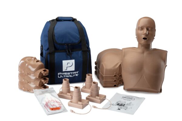 Manequim de RCP  Prestan Ultralite com Feedback de RCP, Pacote com 4 (Pele Escura) [SKU: PR00043D]