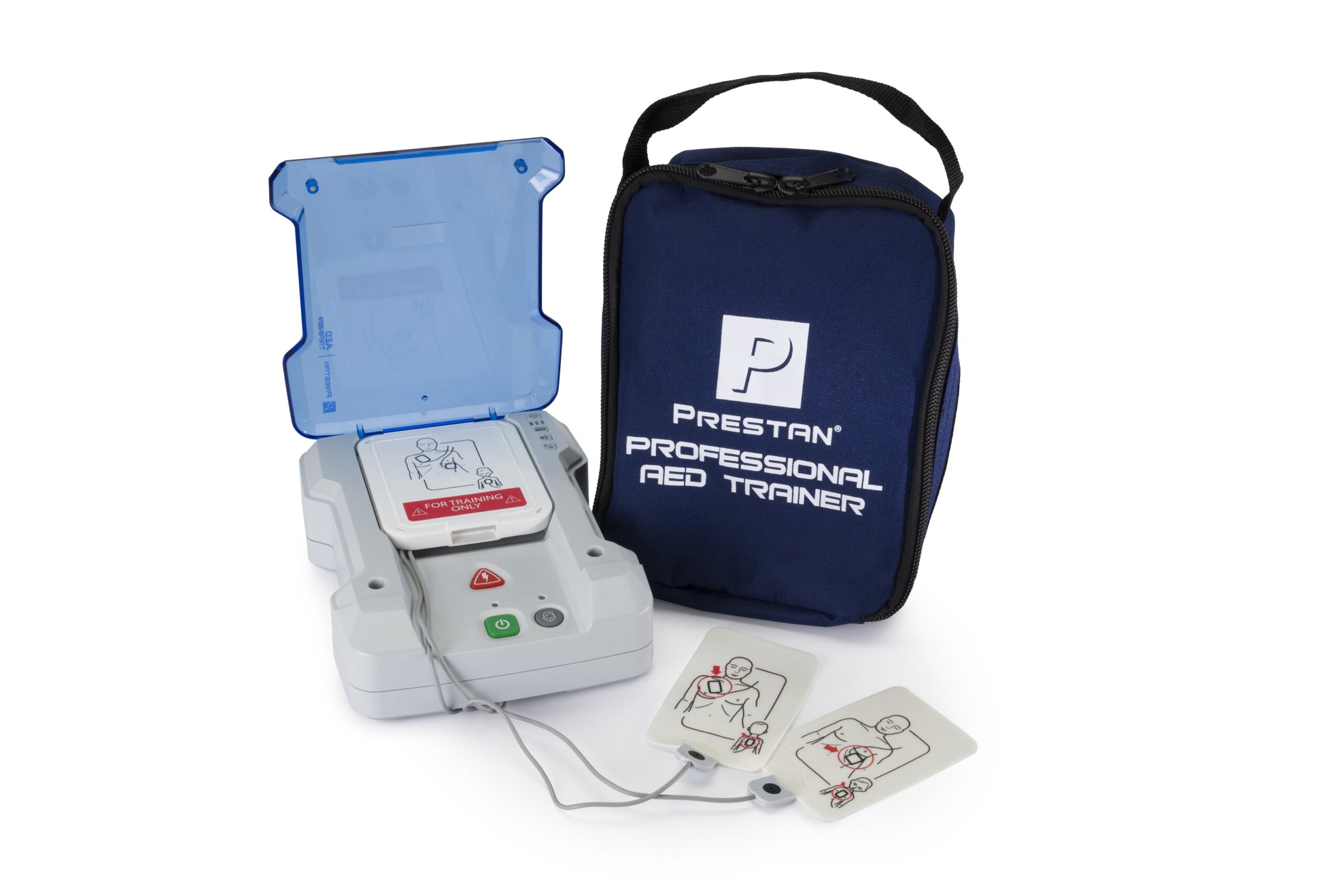 Kit de Treinamento AED Profissional Prestan PLUS com Módulo em Inglês/Francês [SKU: PR00060]