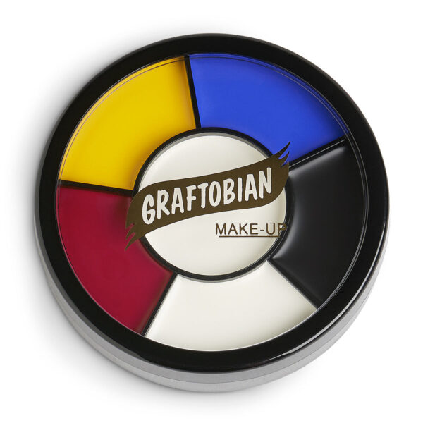 Roda de maquiagem com graxa – cores primárias