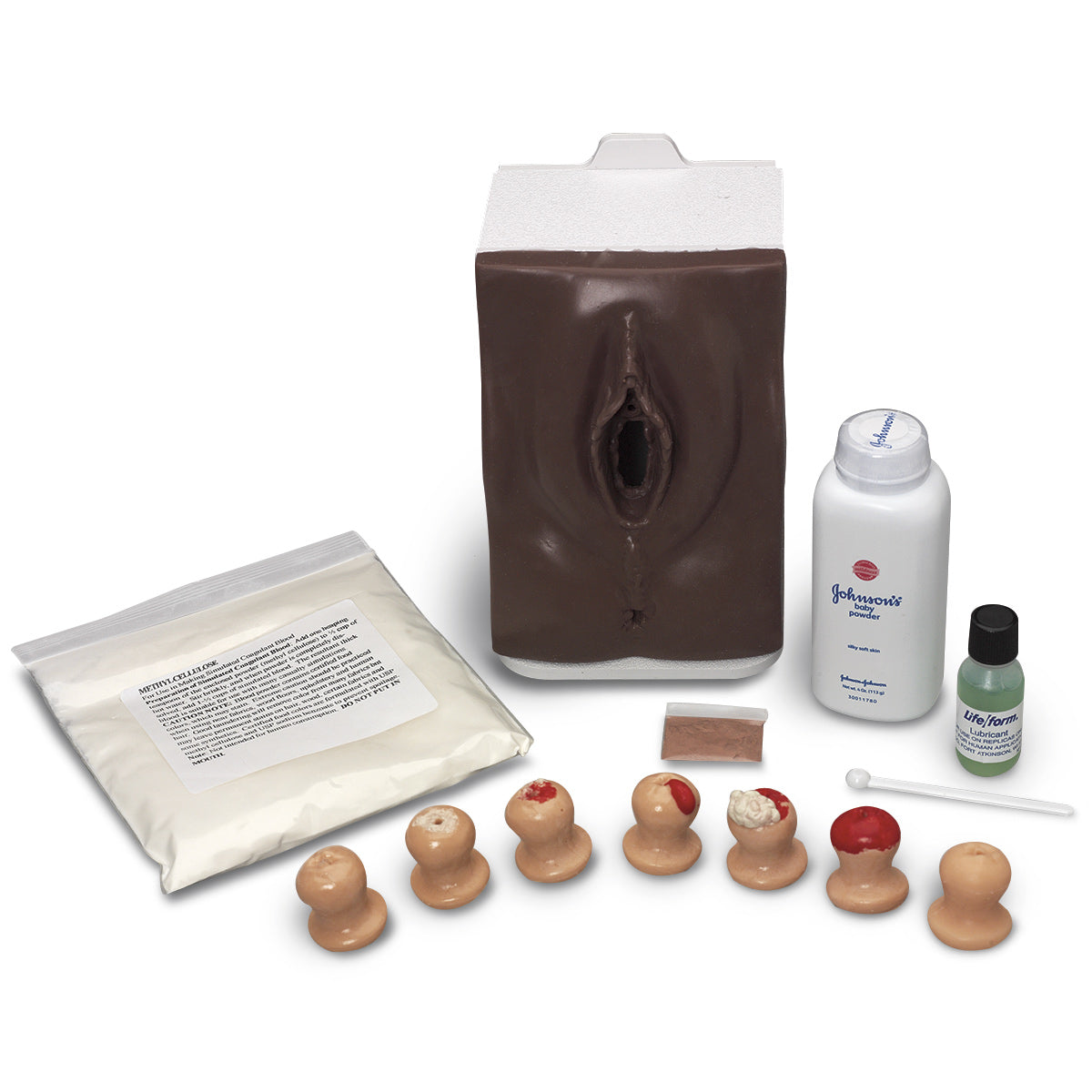 Life/form® Exame Cervical e Treinador de Teste de Papanicolau - Escuro [SKU: LF01231]