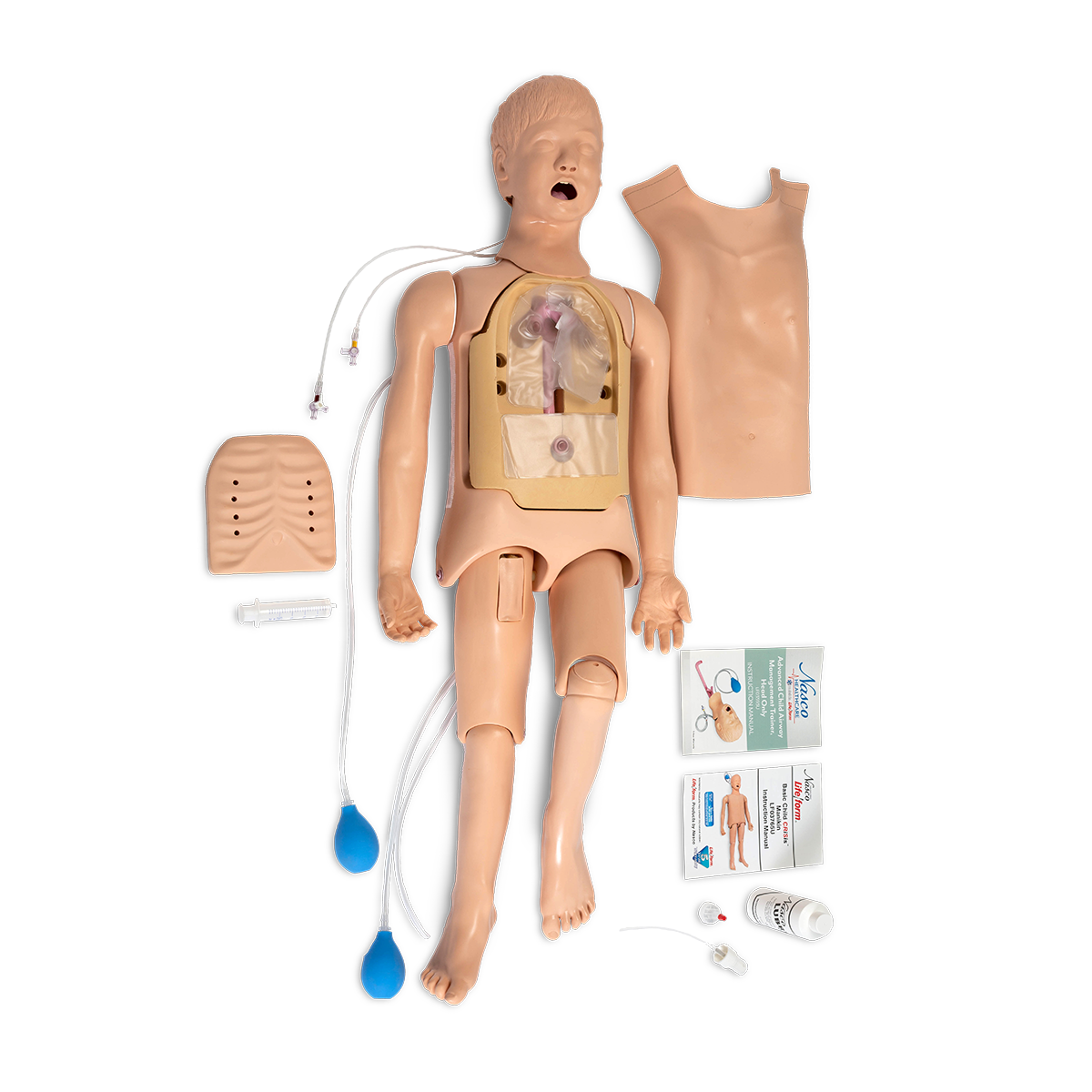 Manequim Life/form® Basic Child CRiSis™ com gerenciamento avançado de vias aéreas [SKU: LF03665]