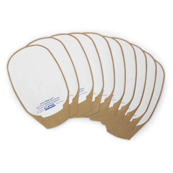 Almofadas removíveis de eletrodo de espuma ElectroLast AED Trainer – estilo Heartstream