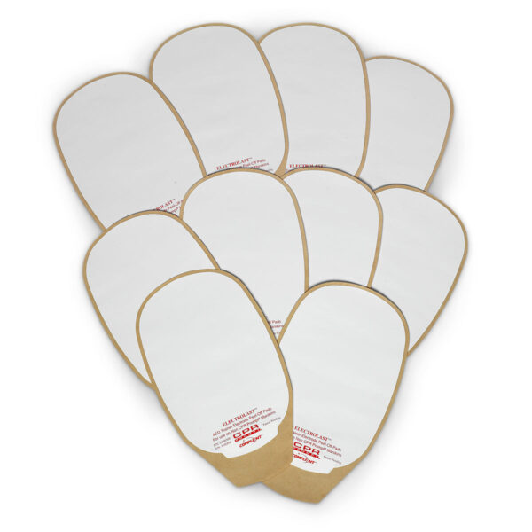 Almofadas removíveis de eletrodo “Skin” ElectroLast AED Trainer: estilo Medtronic Physio-Control