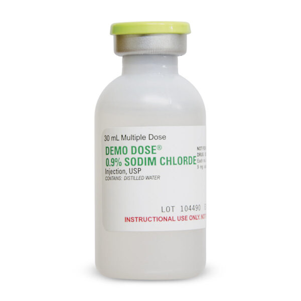 Demo Dose® 0,9% Cloro de Sodim Injeção Bacteriostática – 30 ml [SKU: PN01045]