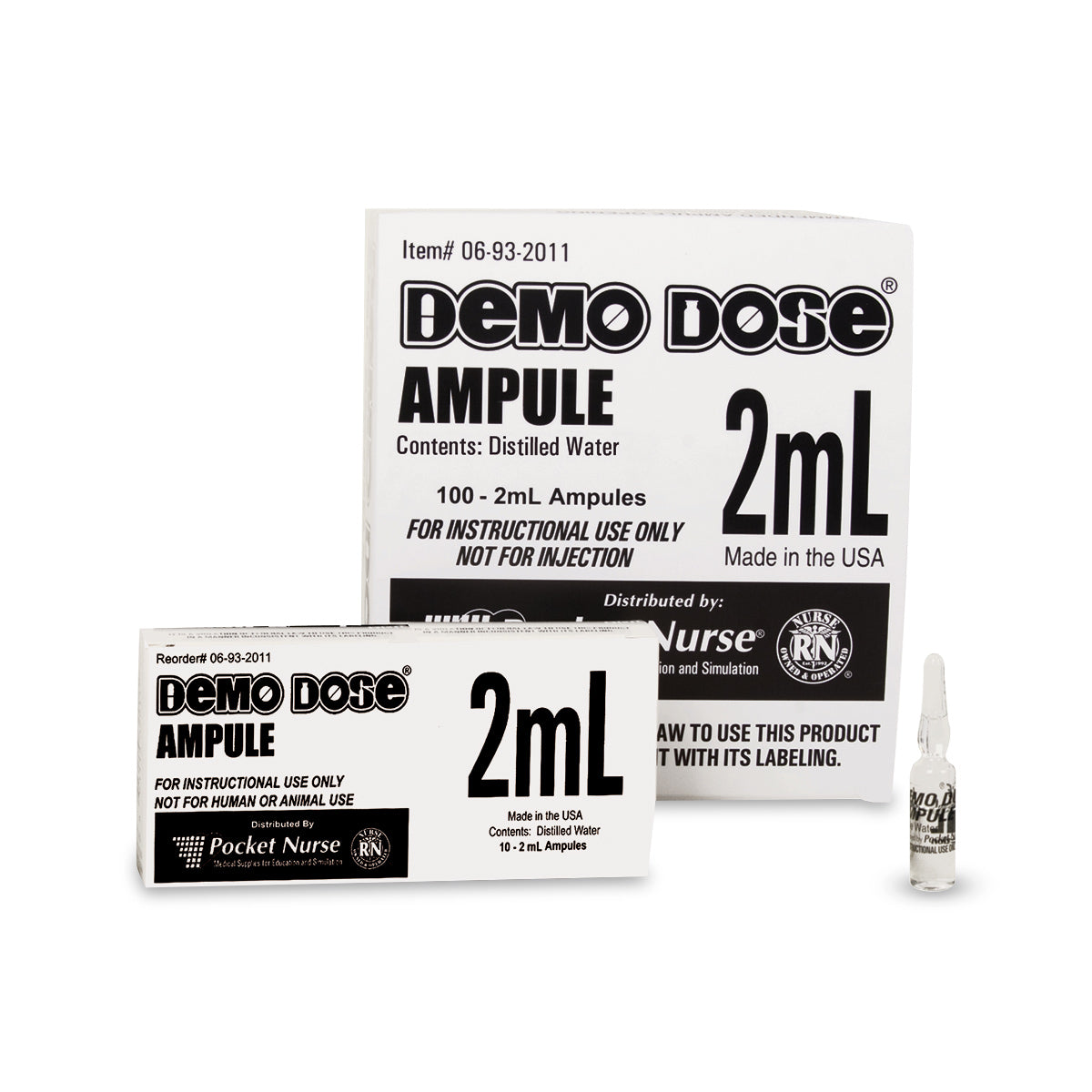 Ampola Transparente Demo Dose® - 2 ml [SKU: PN01095]