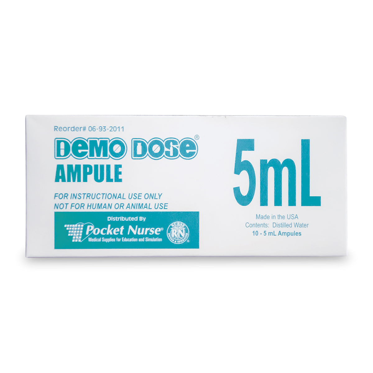 Ampola Transparente Demo Dose® - 5 ml [SKU: PN01098]