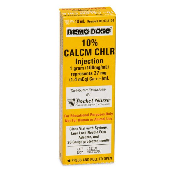 PN01175-main_4342c47c-5068-4628-b69c-46f940aceadd Demo Dose® Medicamento de Emergência Simulado - Calcm Chlr - 10 ml