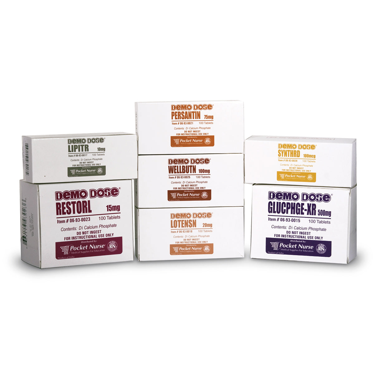 Conjunto de medicamentos simulados Demo Dose® nº 2