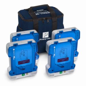 Treinador AED Profissional Prestan PLUS com Módulo em Inglês/Francês, Pacote com 4 [SKU: PR00057]