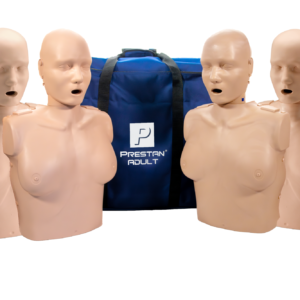 Manequim de RCP  Profissional Adulto e Feminino PRESTAN com Feedback de RCP, Pacote com 4 (Pele Média) [SKU: PR00161M]
