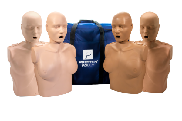 Manequim de RCP  Profissional Adulto e Feminino PRESTAN com Feedback de RCP, 4-Pacote (Kit de Diversidade) [SKU: PR00162]