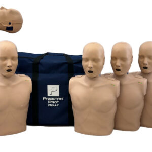 Maniquins de Treinamento de RCP para Adultos Prestan PRO+ 4-Pack Pele Média com Monitor de Taxa [SKU: PR00030M]