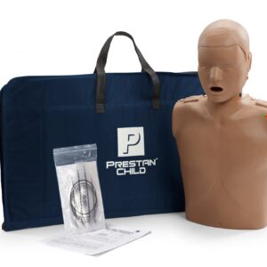 Manequim de RCP  Infantil Profissional Prestan com Feedback de RCP (Pele Escura) [SKU: PR00015D]