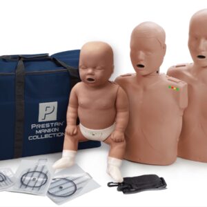 Coleção de Manquins Profissionais Prestan com Feedback de RCP (Pele Escura) [SKU: PR00016D]