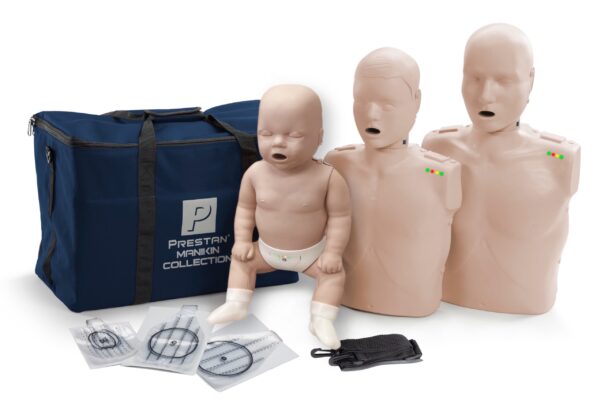 Coleção de Maniquins Profissionais Prestan com Feedback de RCP (Pele Média) [SKU: PR00016M]