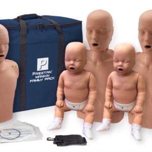 Conjunto de Manikin Profissional Prestan com Feedback de RCP (Pele Escura) [SKU: PR00017D]