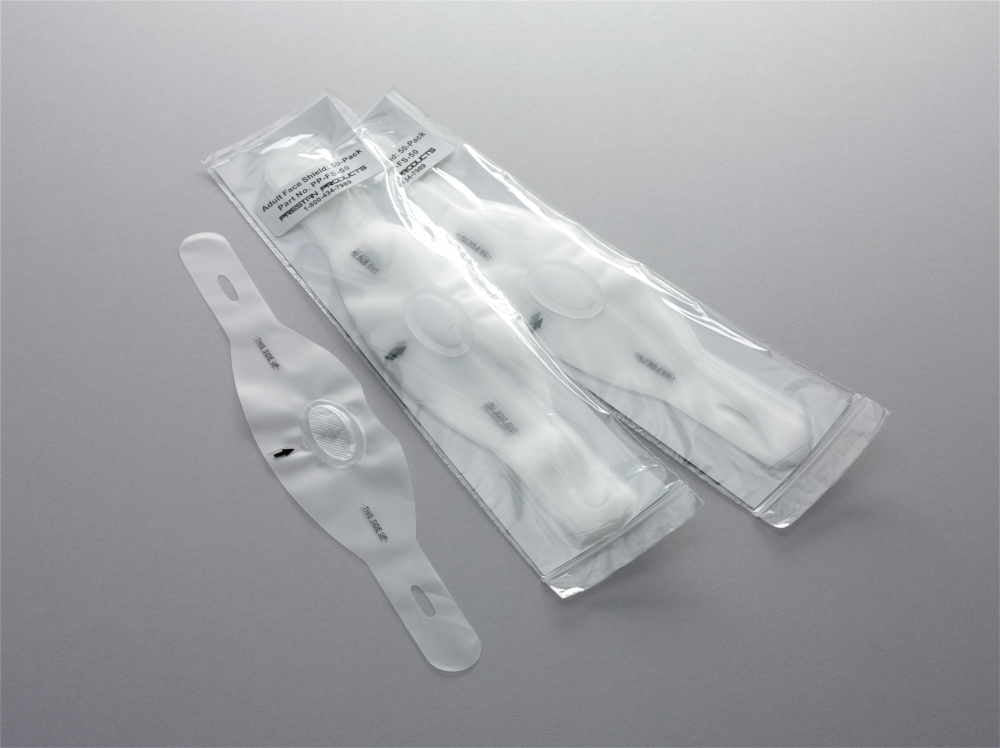 Protetores Faciais Adultos Prestan PRO+, pacote com 50 unidades [SKU: PR00032]