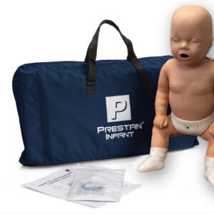 Manequim de RCP  Profissional para Bebês Prestan com Feedback de RCP, (Pele Escura) [SKU: PR00021D]