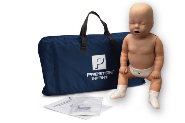 Manequim de RCP  Profissional para Bebês Prestan com Feedback de RCP, (Pele Escura) [SKU: PR00021D]