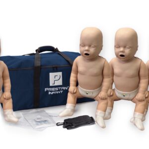 Manequim de RCP  Infantil Profissional Prestan com Feedback de RCP, Pacote com 4 (Pele Média) [SKU: PR00022M]