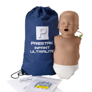 Manequim de RCP  Infantil Ultralite Prestan com Feedback de RCP, Único (Pele Escura) [SKU: PR00044D]