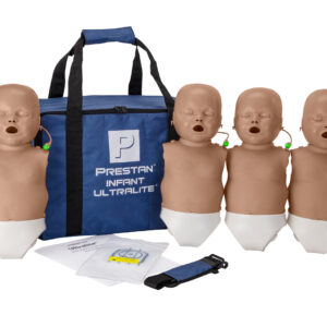 Manequim de RCP  Prestan Infant Ultralite com Feedback de RCP, Pacote com 4 (Pele Escura) [SKU: PR00045D]