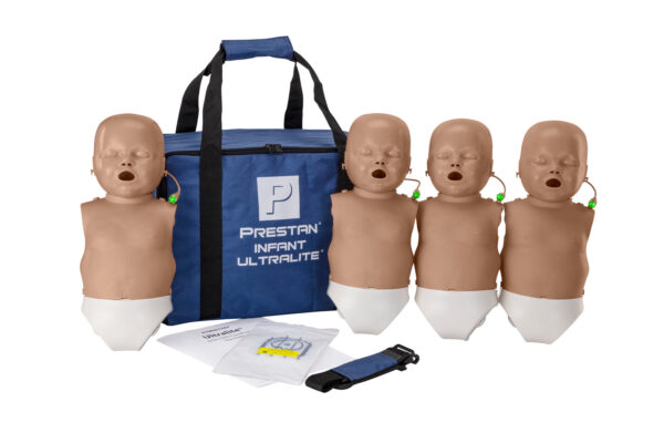 Manequim de RCP  Prestan Infant Ultralite com Feedback de RCP, Pacote com 4 (Pele Escura) [SKU: PR00045D]