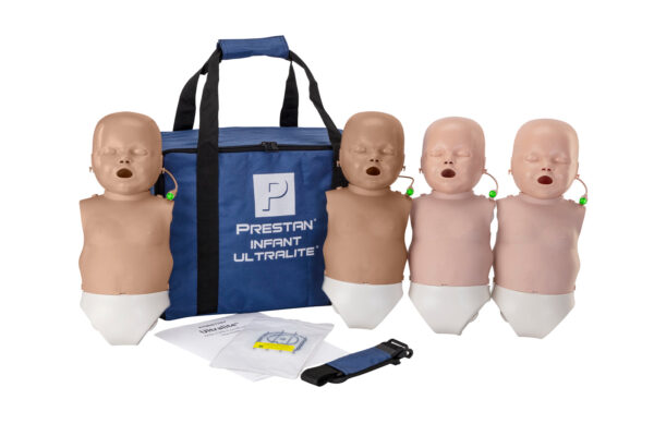 Manequim de RCP  Prestan Infant Ultralite com Feedback de RCP, Pacote com 4 (Pele Média) [SKU: PR00045M]