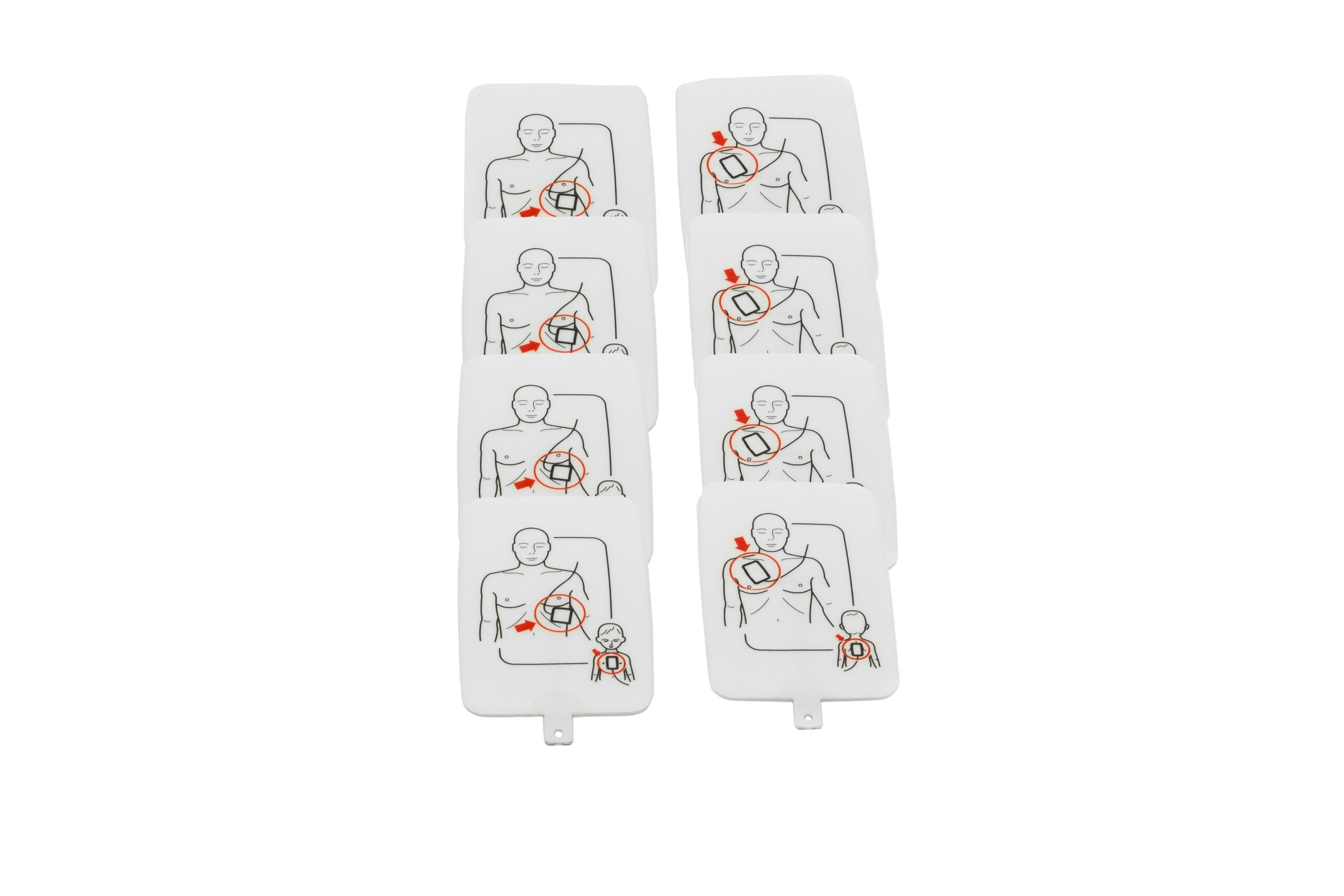 Conjunto de Almofadas de Treinamento Prestan AED UltraTrainer Adulto/Criança, 4-Pacote  [SKU: PR00025]