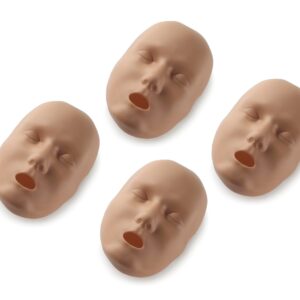 “Prestan Professional Adult Jaw Thrust Manikin Face Skin, 4-Pack (Pele Escura) [SKU: PR00120D]”