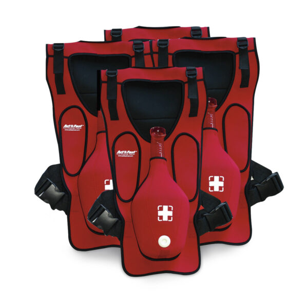 Act+Fast Treinadores Anti-Asfixia – Pacote com 4, Vermelho [SKU: SB51829]