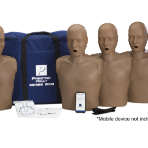 Manequim de RCP  Profissional Adulto Série 2000 Prestan com Feedback Avançado de RCP, Pacote com 4 (Pele Escura) [SKU: PR00009D]